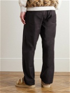 OrSlow - Straight-Leg Cotton Cargo Trousers - Black