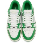 AMIRI Green and White Skel Top Low Sneakers