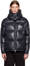 Moncler Navy Short Montbeliard Down Jacket