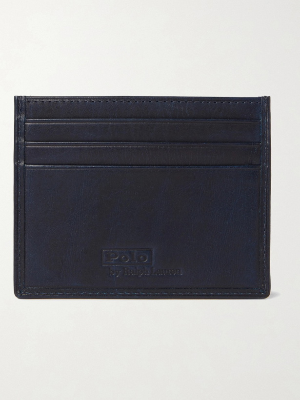 Photo: POLO RALPH LAUREN - Printed Leather Cardholder - Blue