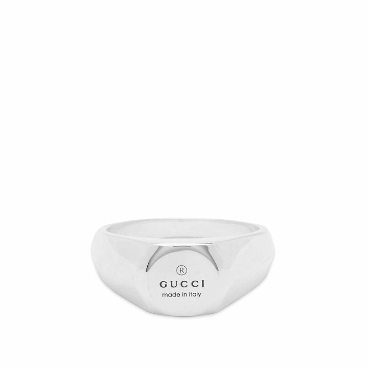 Photo: Gucci Trademark Band Ring 5mm in Silver