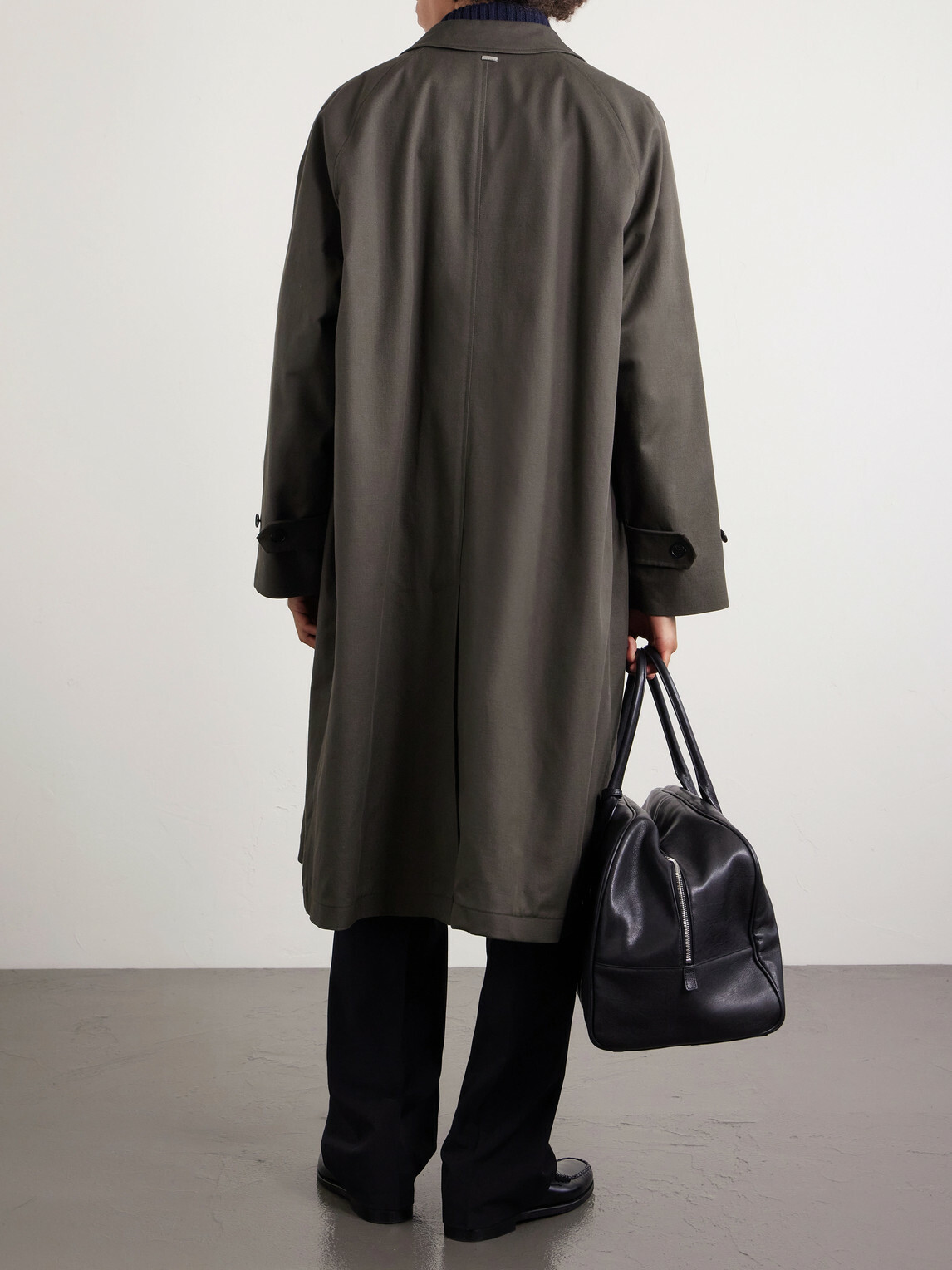 Herno - Slub Cotton-Twill Coat - Brown