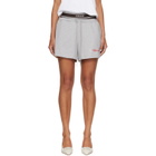 Versace Gray Cotton-Jersey Shorts