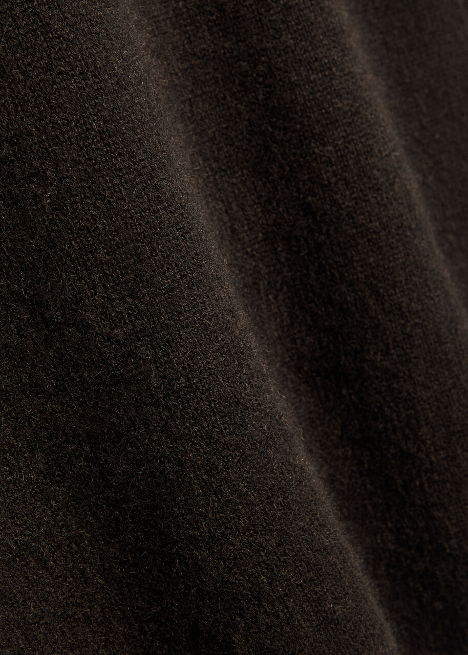 Lisa Yang Clare Cashmere Mini Skirt Dark Brown