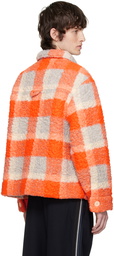 Henrik Vibskov Orange & Gray Lamington Faux-Shearling Jacket