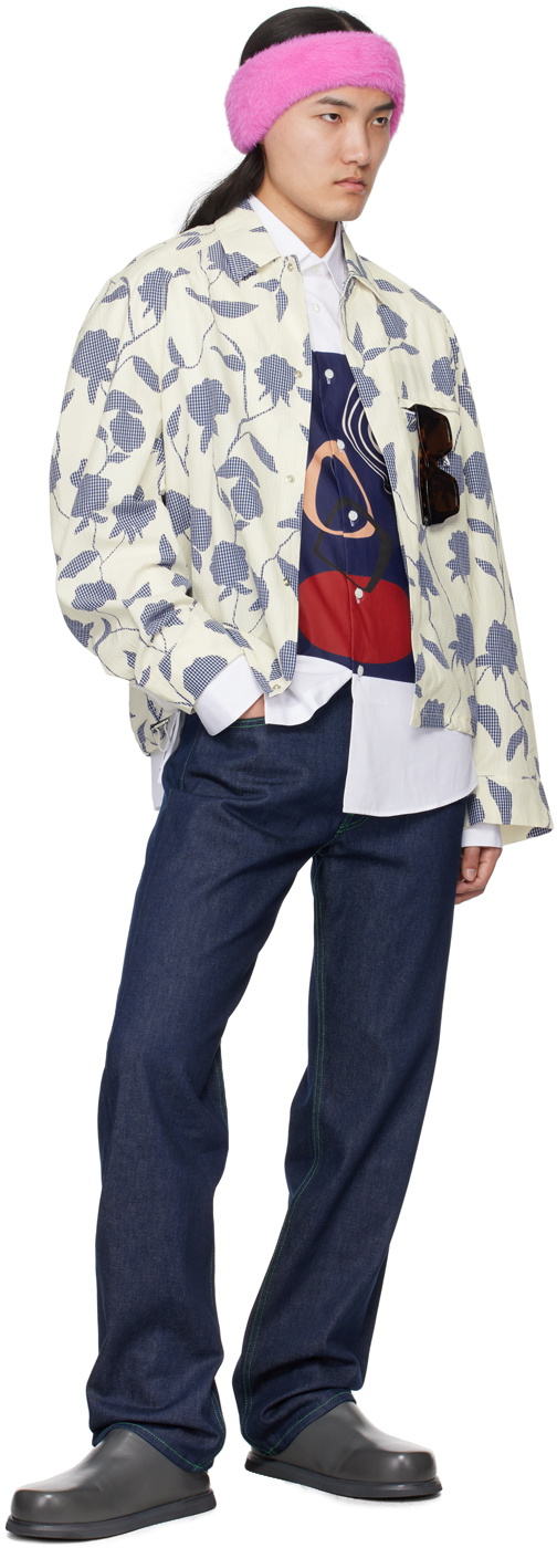 JACQUEMUS Navy 'Le de Nîmes Fresa' Jeans Jacquemus