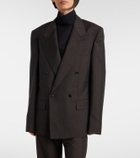 Gucci Pinstripe wool and mohair blazer