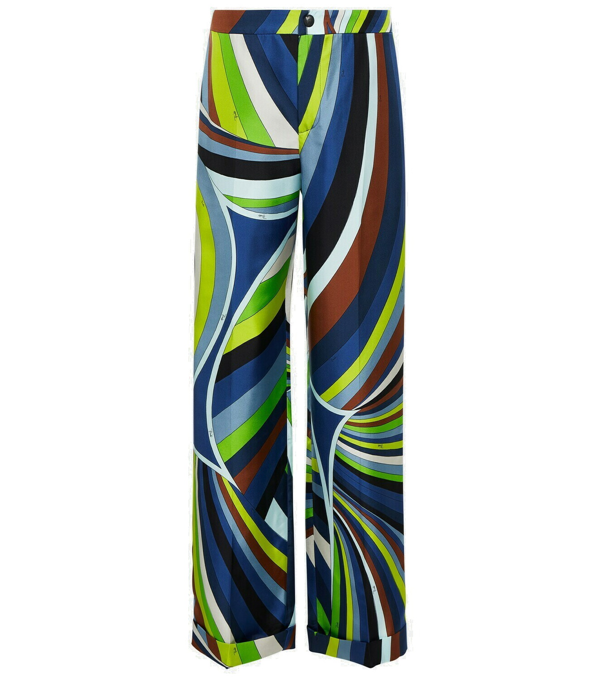 Pucci Printed silk straight-leg pants Emilio Pucci Pucci Printed silk straight-leg pants Emilio Pucci