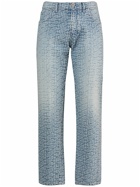 BALMAIN - Monogram Jacquard Straight Denim Jeans