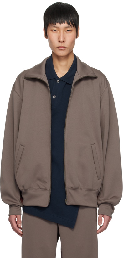 Photo: Comme des Garçons Homme Deux Brown Striped Track Jacket