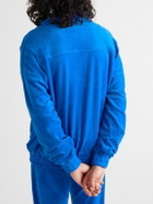POLITE WORLDWIDE® - Hemp and Cotton-Blend Velour Track Jacket - Blue