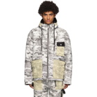 ADYAR SSENSE Exclusive Black and White Camo Shell Jacket