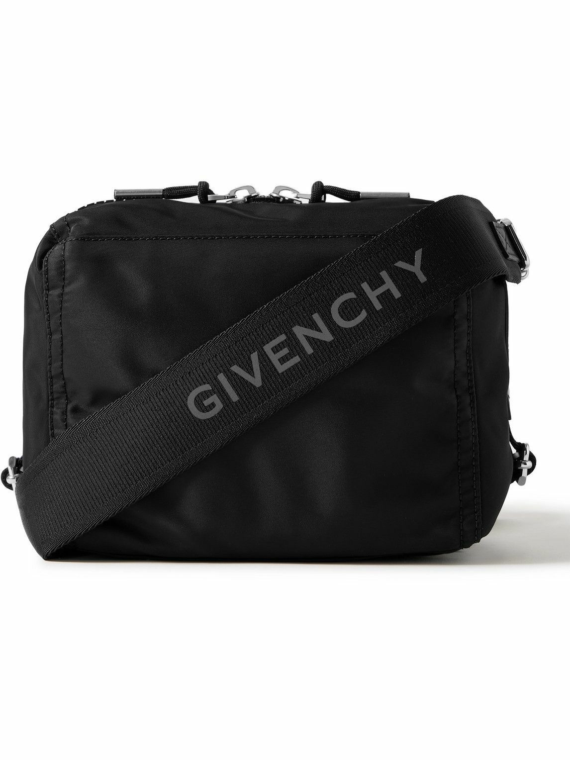 Givenchy - Pandora Small Leather-Trimmed Nylon Messenger Bag Givenchy