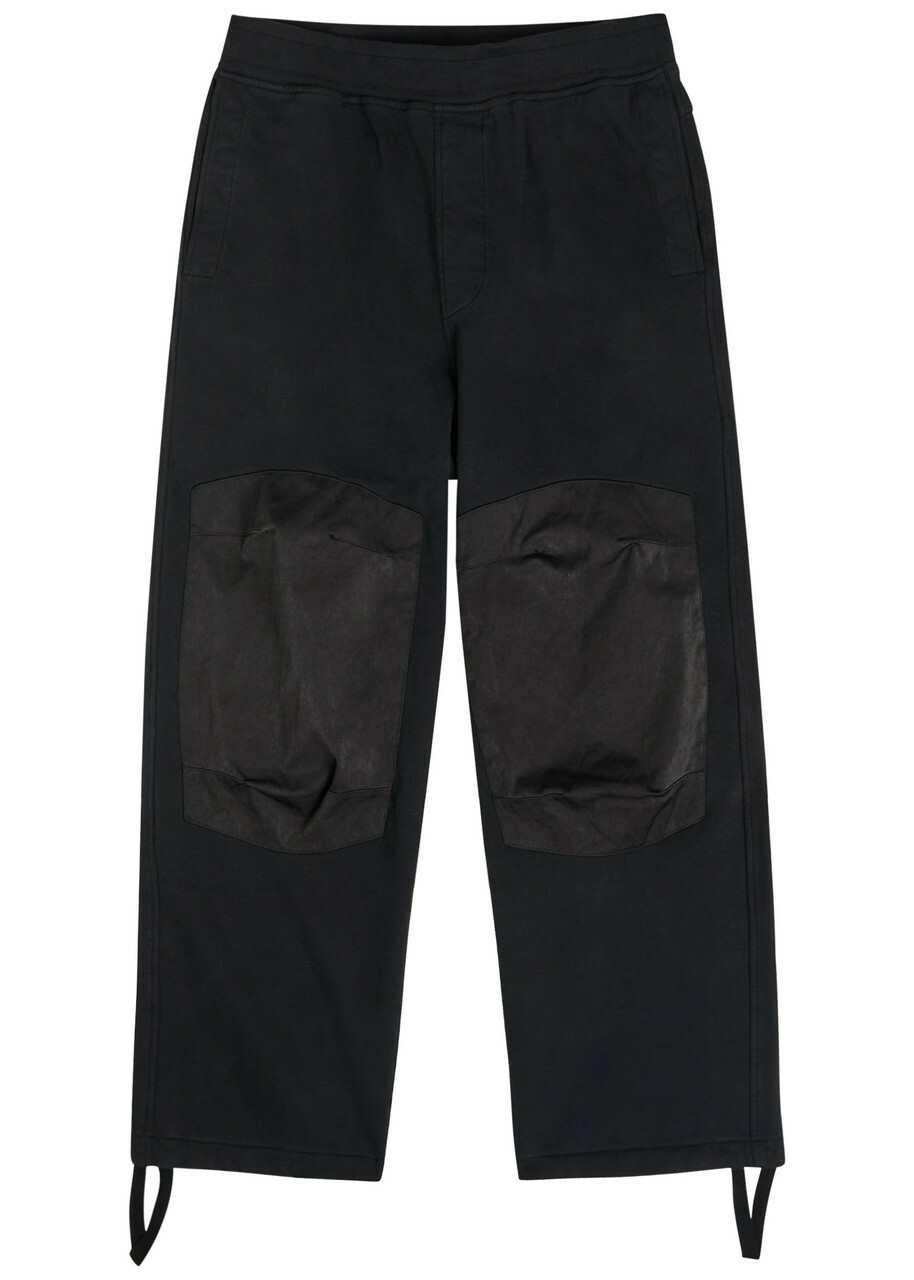 Ten C Panelled Cotton Sweatpants Black
