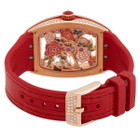 Franck Muller Vanguard Rose Skeleton Hand Wind Ladies Watch V 32 S6 SQT ROSE COL DRM D MVT D 5N