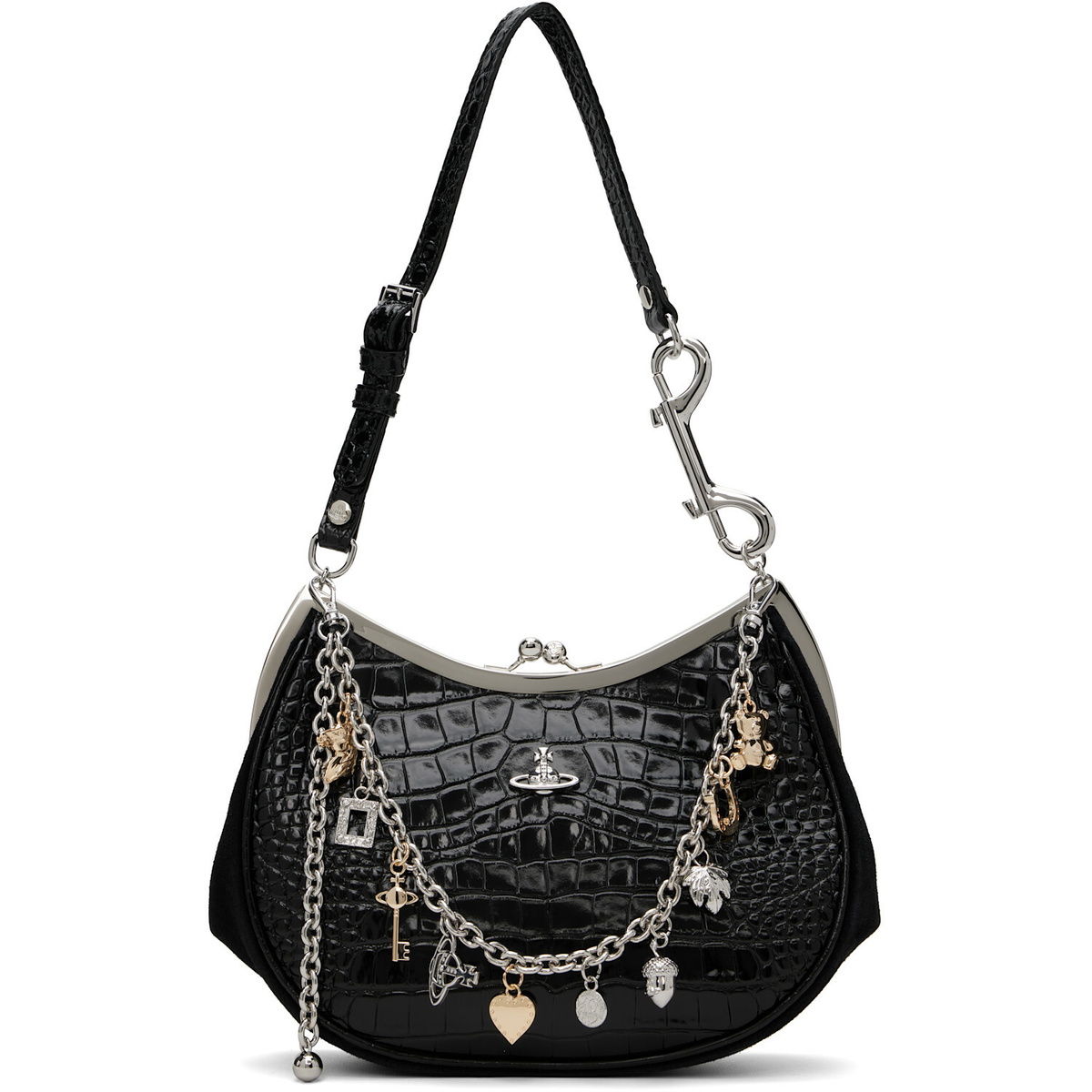 Vivienne Westwood Black Charm Frame Purse