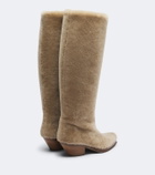 Gabriela Hearst Waite shearling knee-high boots