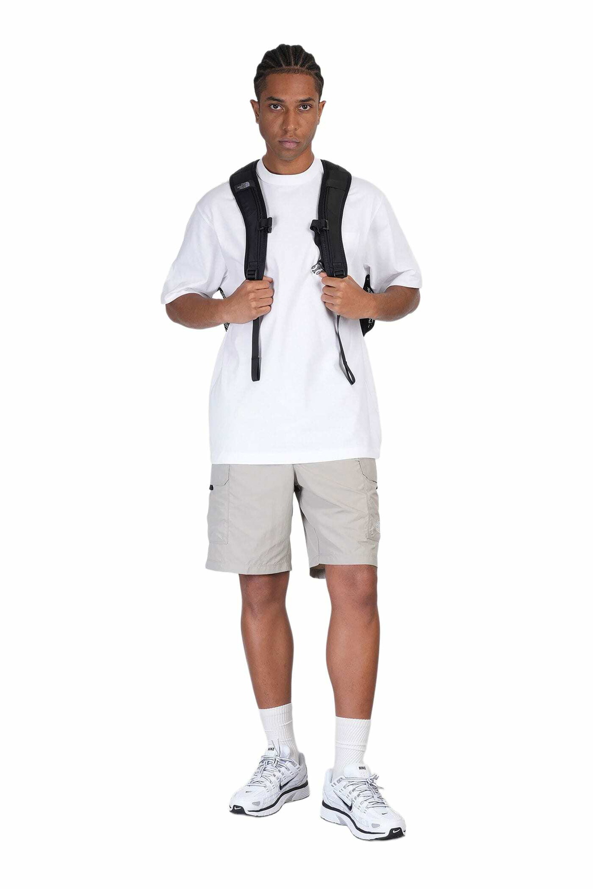 The North Face Ss Dome Relaxed Tee T-shirt In White Cotton