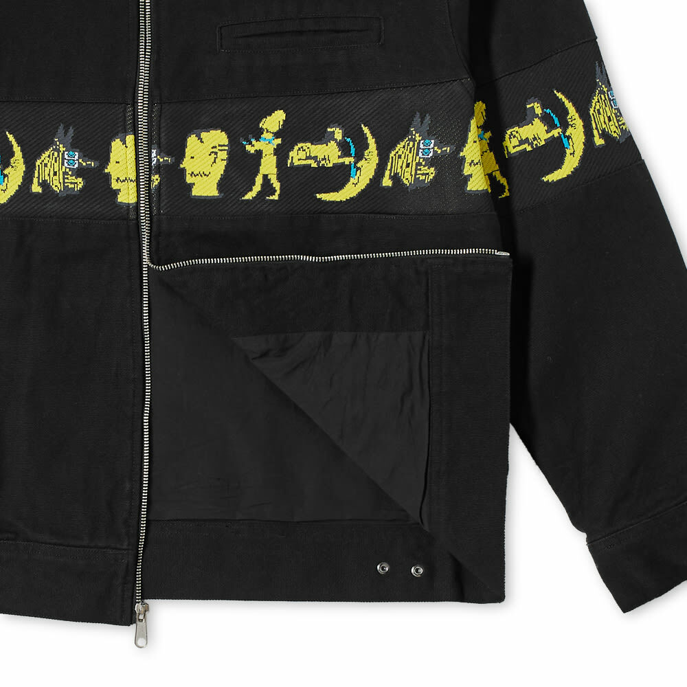 Brain Dead Men's Egyptian Canvas Jacket in Washed Black Brain Dead