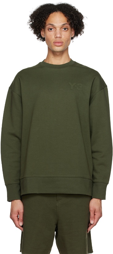 Photo: Y-3 Khaki Classic Sweatshirt