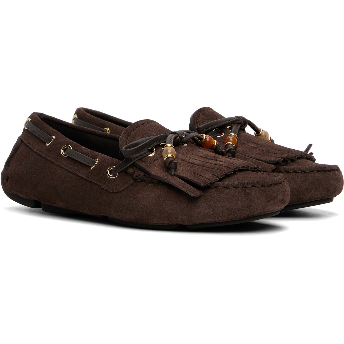 Jimmy Choo Brown Manon Loafers