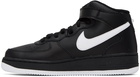 Nike Black Air Force 1 '07 Mid Sneakers