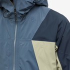 Goldwin Men's Pertex Shield Air All Weather Jacket in Foggy Grey/Ink Navy/Oak Beige