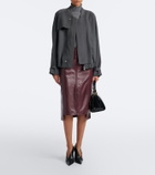 Victoria Beckham Sloane Frame leather top-handle bag
