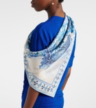 Ferragamo Printed silk scarf