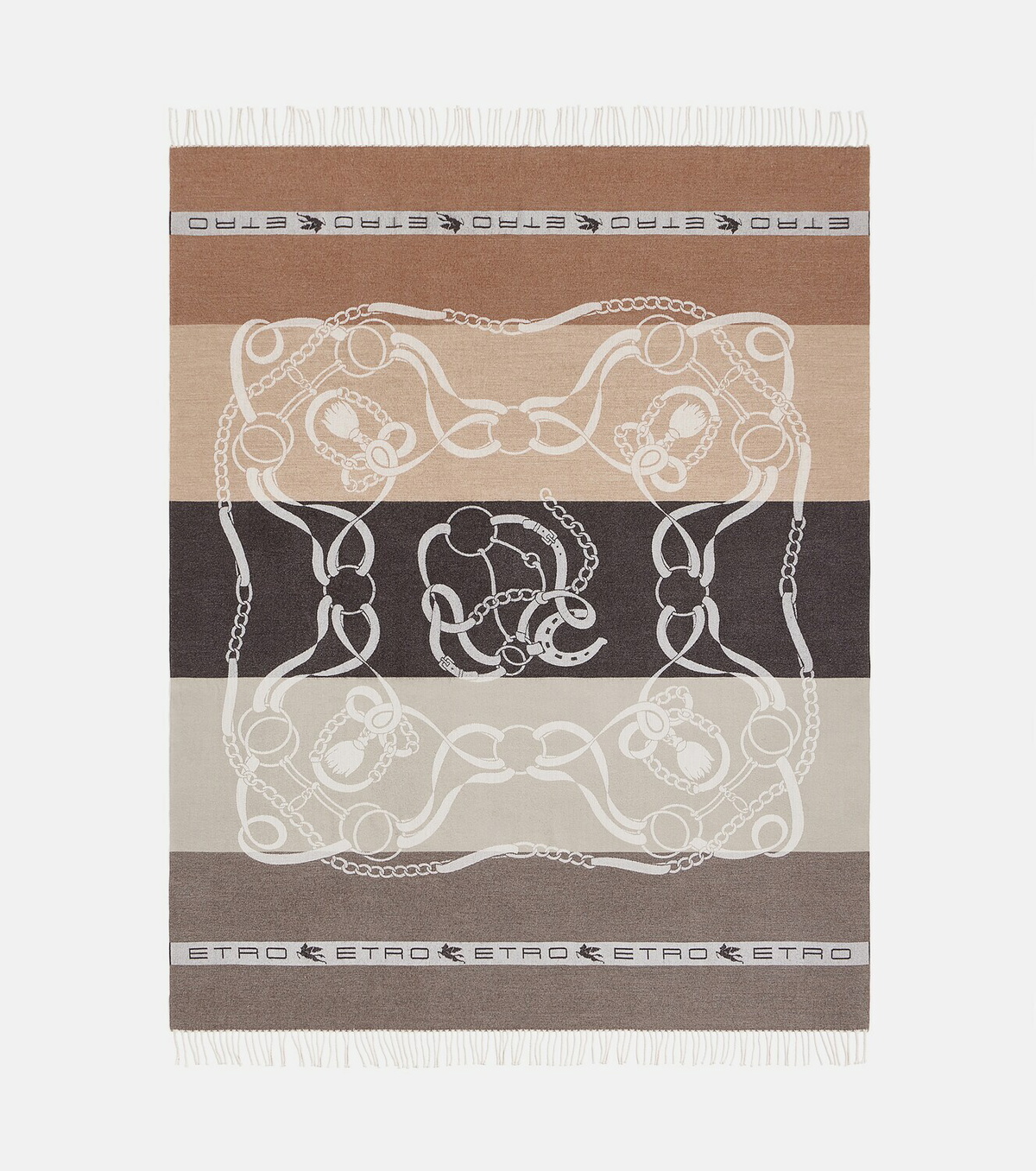 Etro Fringe-trimmed wool jacquard throw