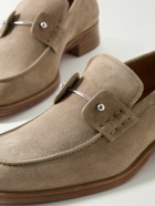 Christian Louboutin - Chambelimoc Suede Loafers - Brown