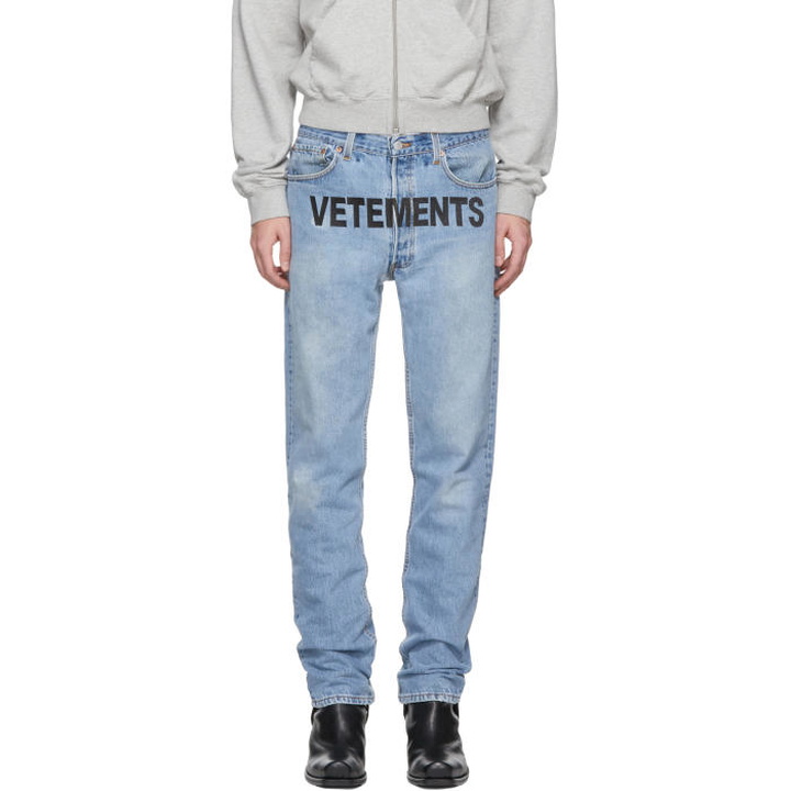 Photo: Vetements Blue Levis Edition Reworked Jeans 