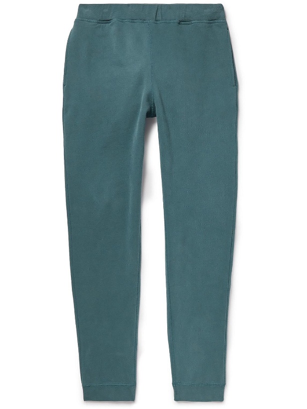 Photo: Sunspel - Tapered Cotton-Jersey Sweatpants - Blue