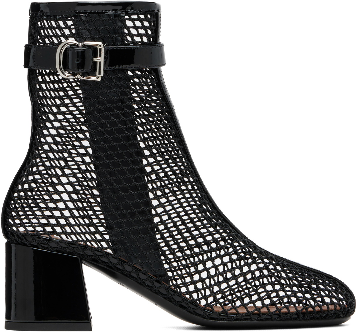 ALAÏA Black Fishnet 55 Boots