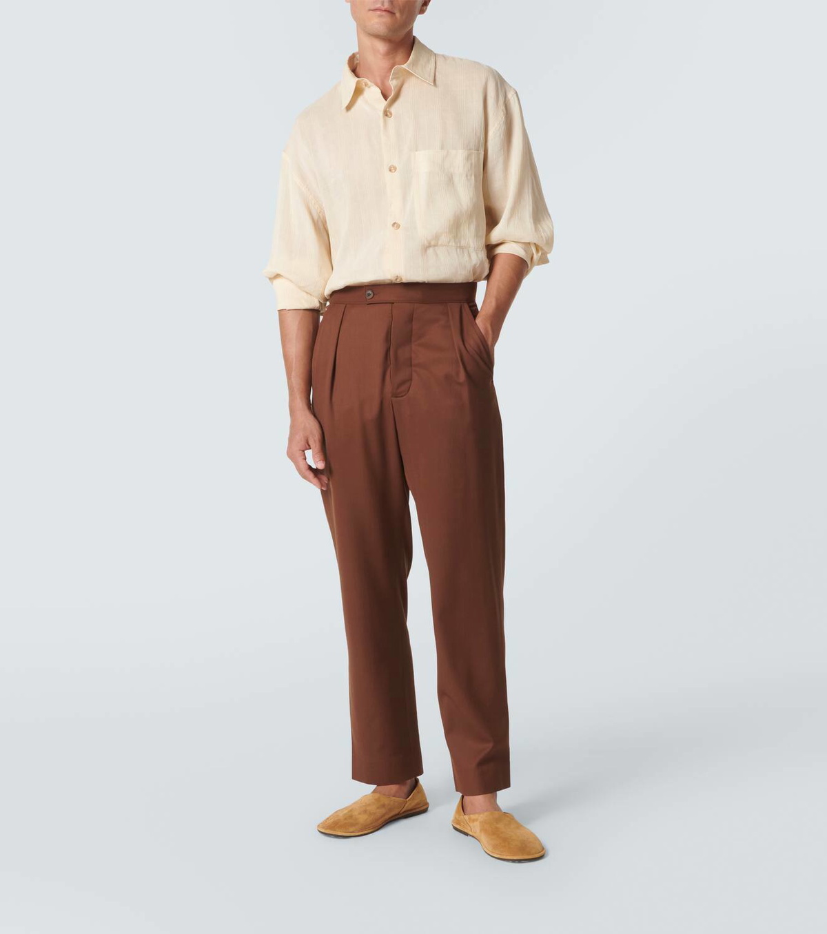 King & Tuckfield Wool straight pants
