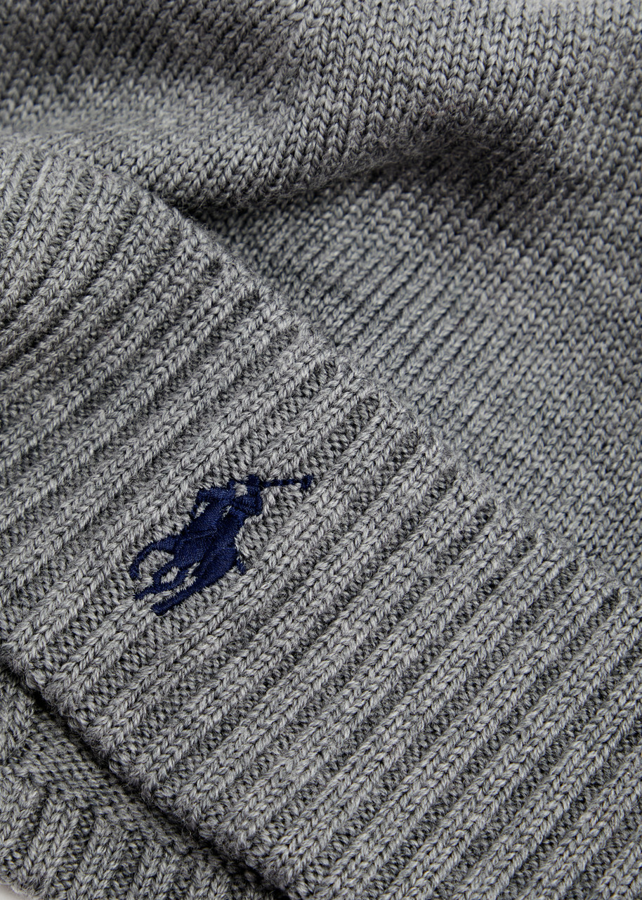 Polo Ralph Lauren Logo-embroidered Wool Beanie - Grey - One Size