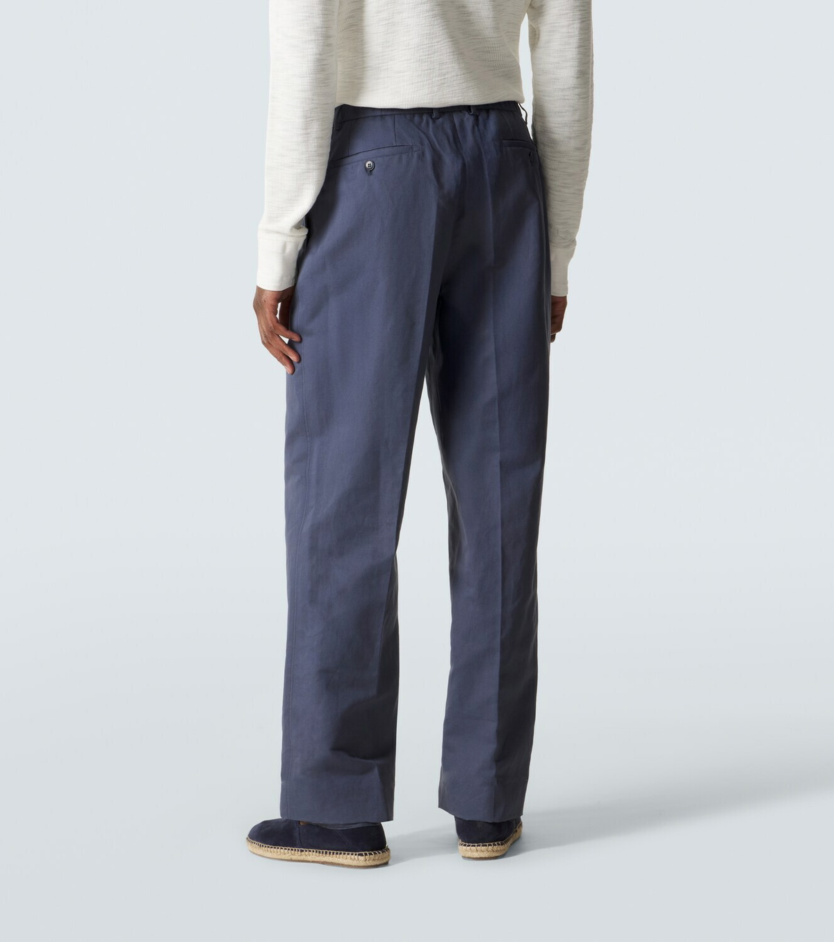 Brioni Linen and cotton straight pants