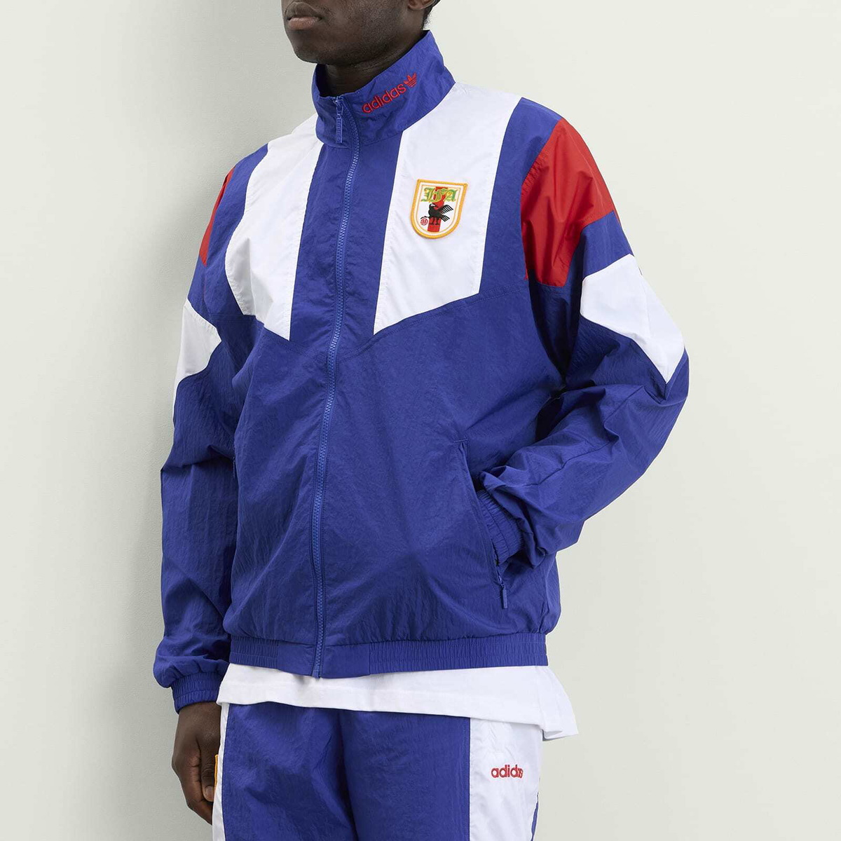 Adidas Men's JFA EQT Track Top in Active Blue