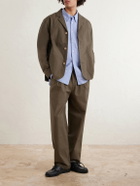 Folk - Straight-Leg Cotton-Blend Ripstop Trousers - Green