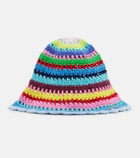 Ganni Crochet cotton bucket hat