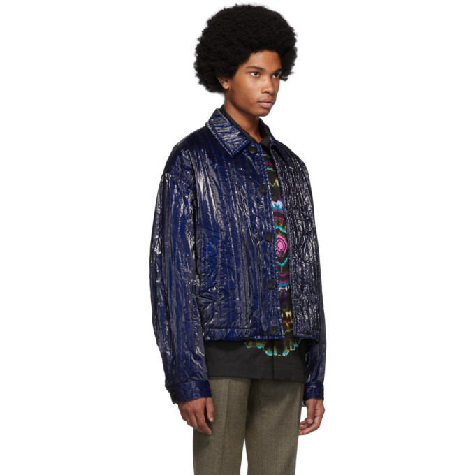 Dries Van Noten Blue Veber Bis Jacket Dries Van Noten