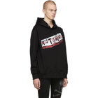 mastermind WORLD Black Boxy Scratch Hoodie