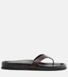 Toteme Leather thong sandals
