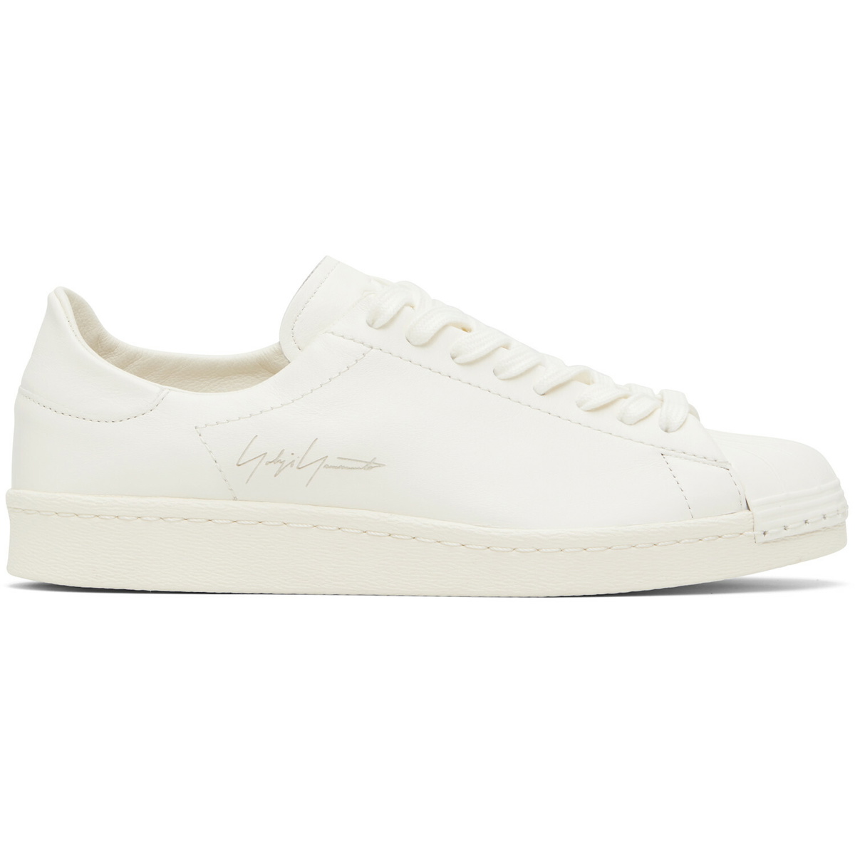 Y-3 White Superstar Sneakers