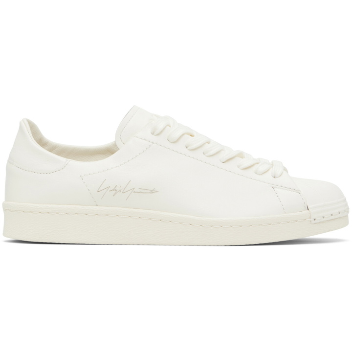 Photo: Y-3 White Superstar Sneakers