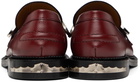 Toga Virilis Burgundy Tassels Loafers