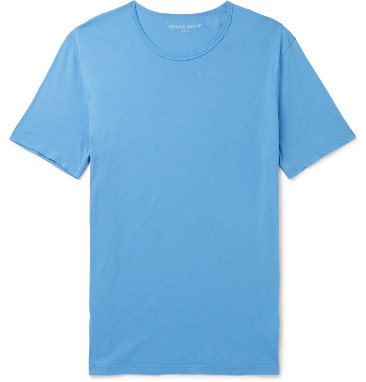 Photo: Derek Rose - Stretch-Micro Modal T-Shirt - Men - Blue