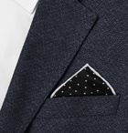 Lanvin - Polka-Dot Silk Pocket Square - Black