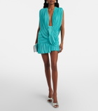 Christopher Esber Ripple draped jersey minidress