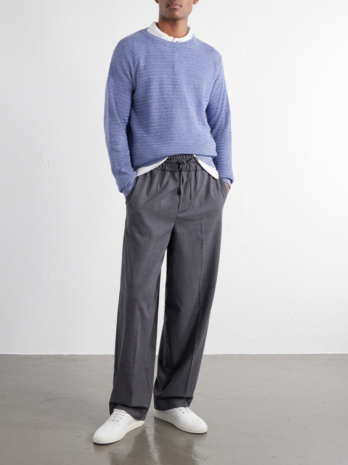 Peter Millar - Rhodes Linen and Cotton-Blend Sweater - Blue